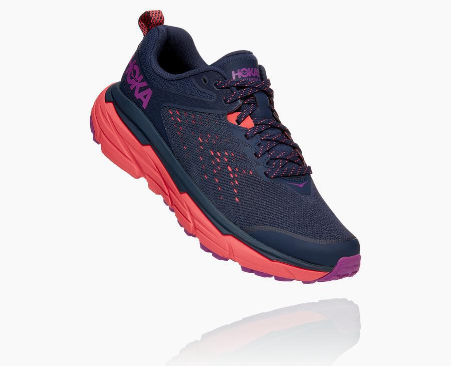 Tenis Hoka One One Trail Mujer Azul Marino - Challenger Atr 6 - HPER43608